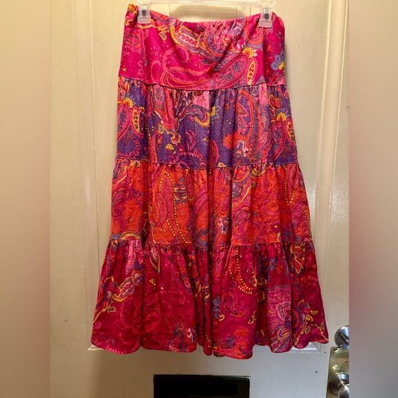 Lauren Ralph Lauren, boho peasant skirt, excellent condition, linen, small size - Picture 1 of 7